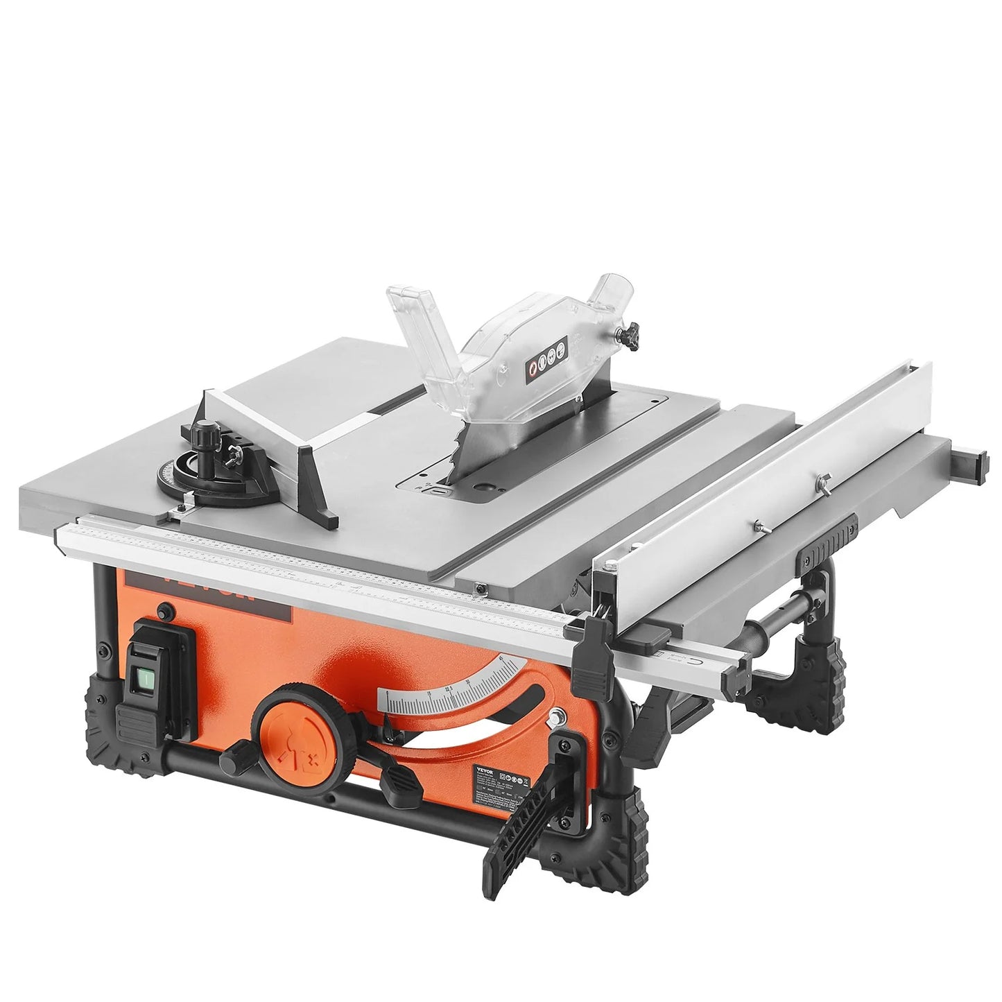 VEVOR 10 Table Saw Electric Cutting Machine 4500RPM 25-In Rip Capacity Woodwork