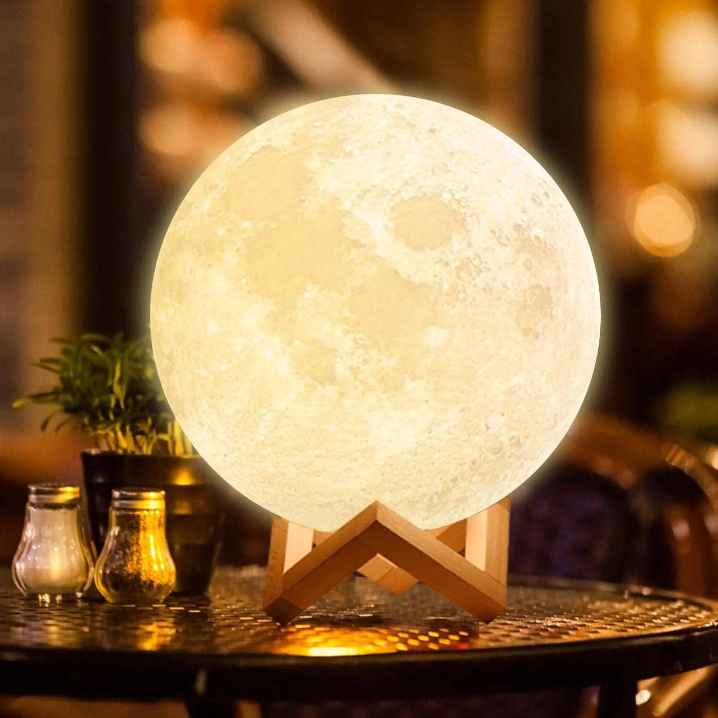 Moon Lamp for Adult Kids 4 Inch, 3D Moon Lights for Bedroom, Suitable as Kids Night Lights Bedroom Decorations