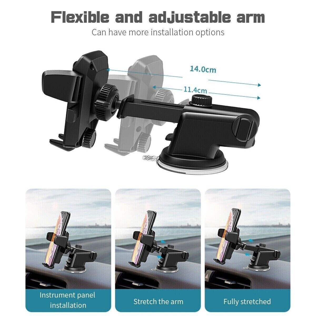Soporte Sostenedor Estante Magnetico De Telefono Celular Para Coche Auto Nuevo