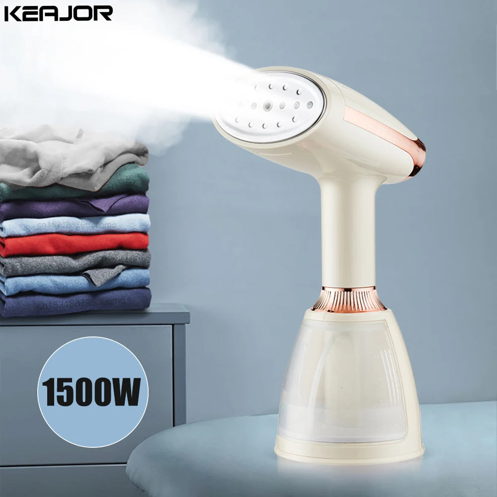 Garment Steamer Portable Steam Iron for Clothes 1500W Powerful Handheld Mini Vertical Ironing Clothes Machine for Home Travel