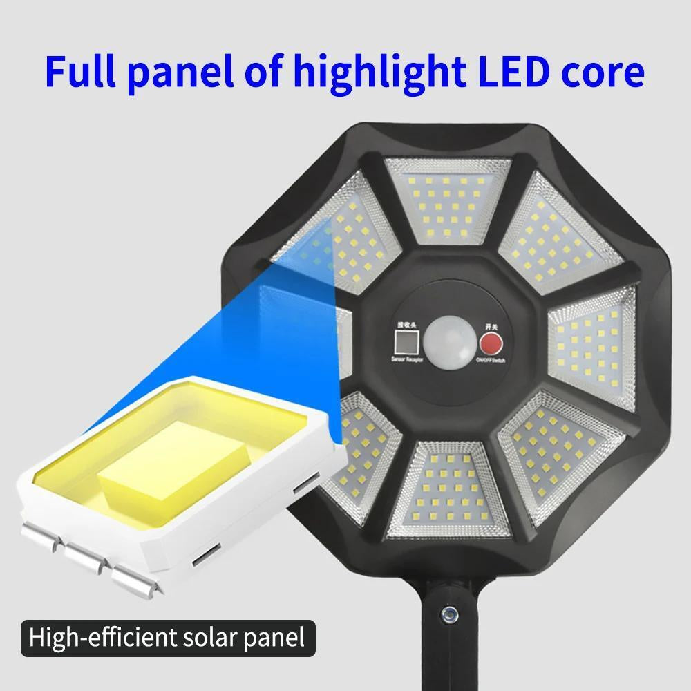 Solar Lights Outdoor Motion Sensor Led Light Waterproof Garden Yard Street Lamps