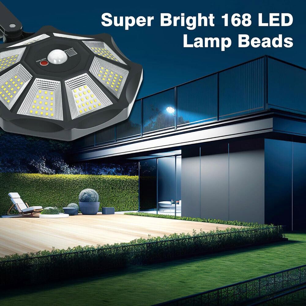 Solar Lights Outdoor Motion Sensor Led Light Waterproof Garden Yard Street Lamps