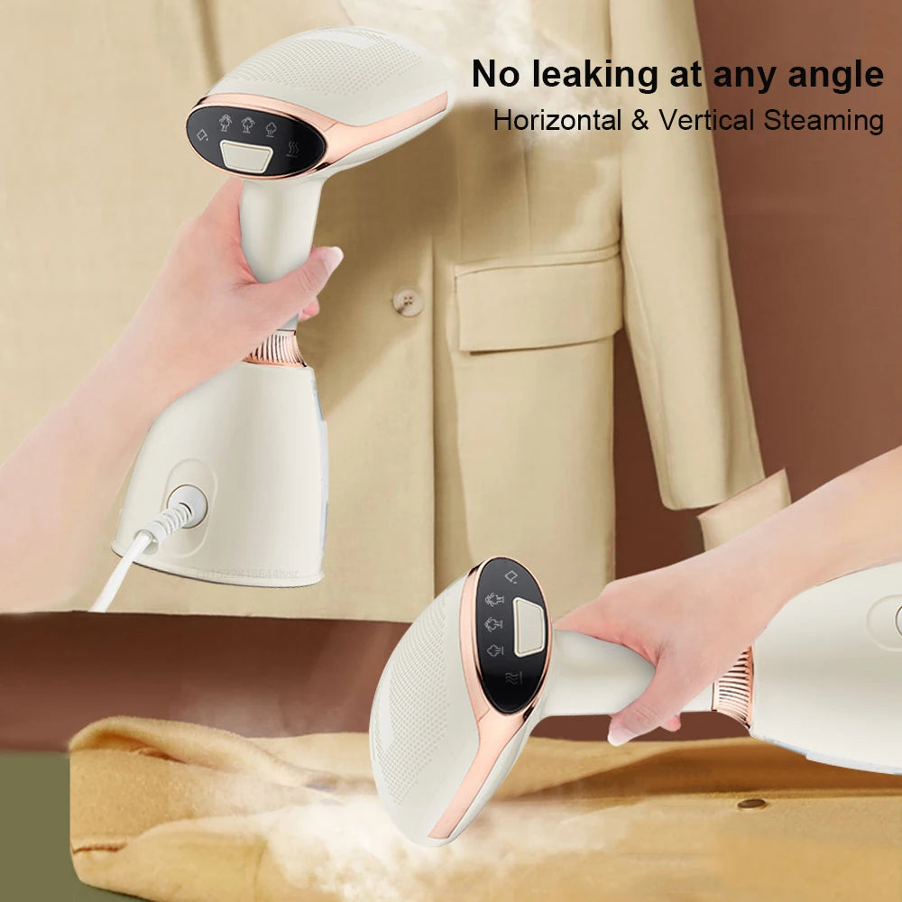Garment Steamer Portable Steam Iron for Clothes 1500W Powerful Handheld Mini Vertical Ironing Clothes Machine for Home Travel