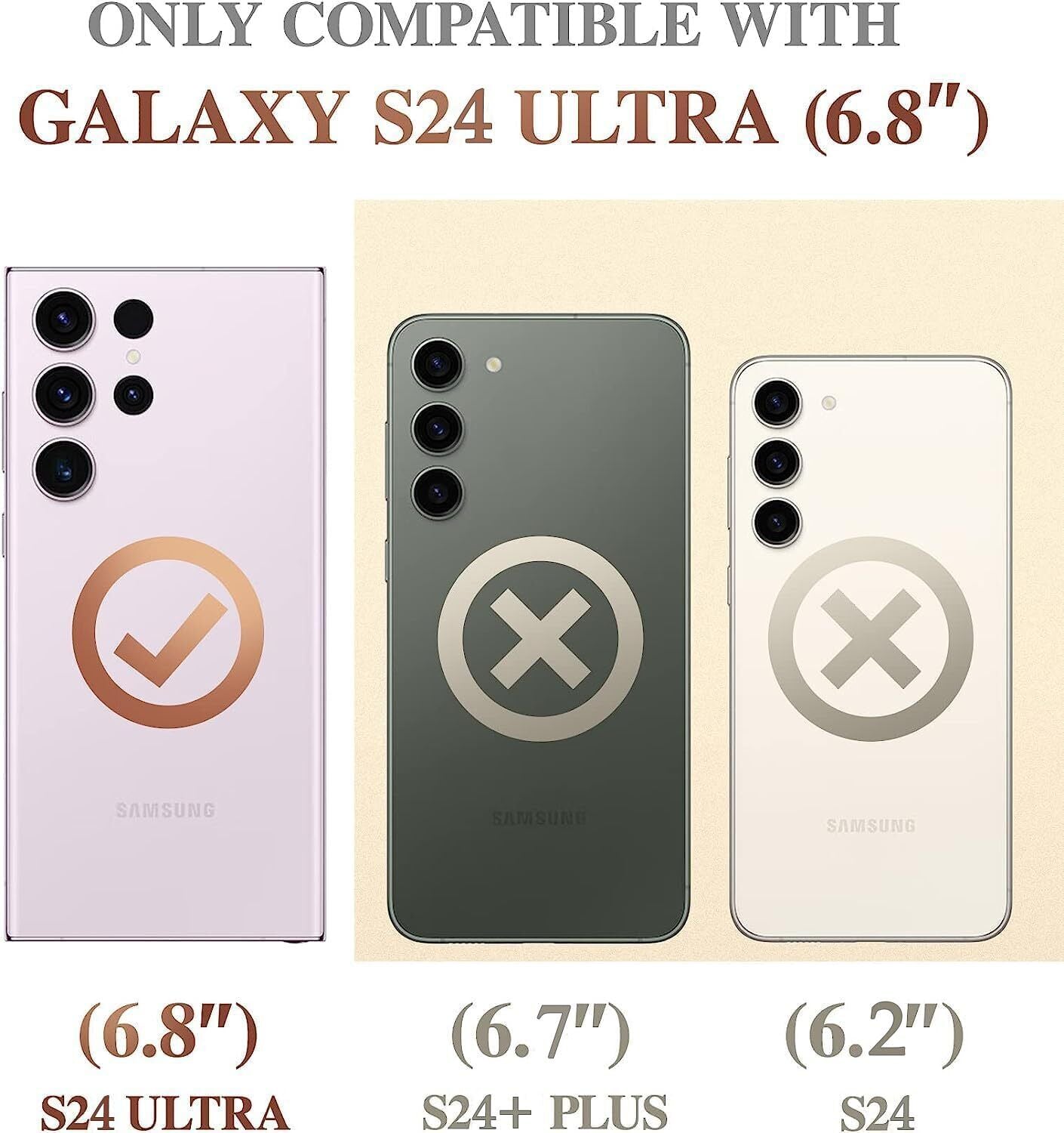 Funda Protectora a Prueba De Golpes De Grado Militar Para Galaxy S24 Ultra