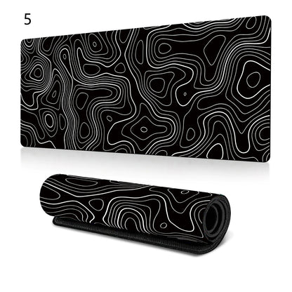 Abstract Fluid Art Corrugated Mouse Pad