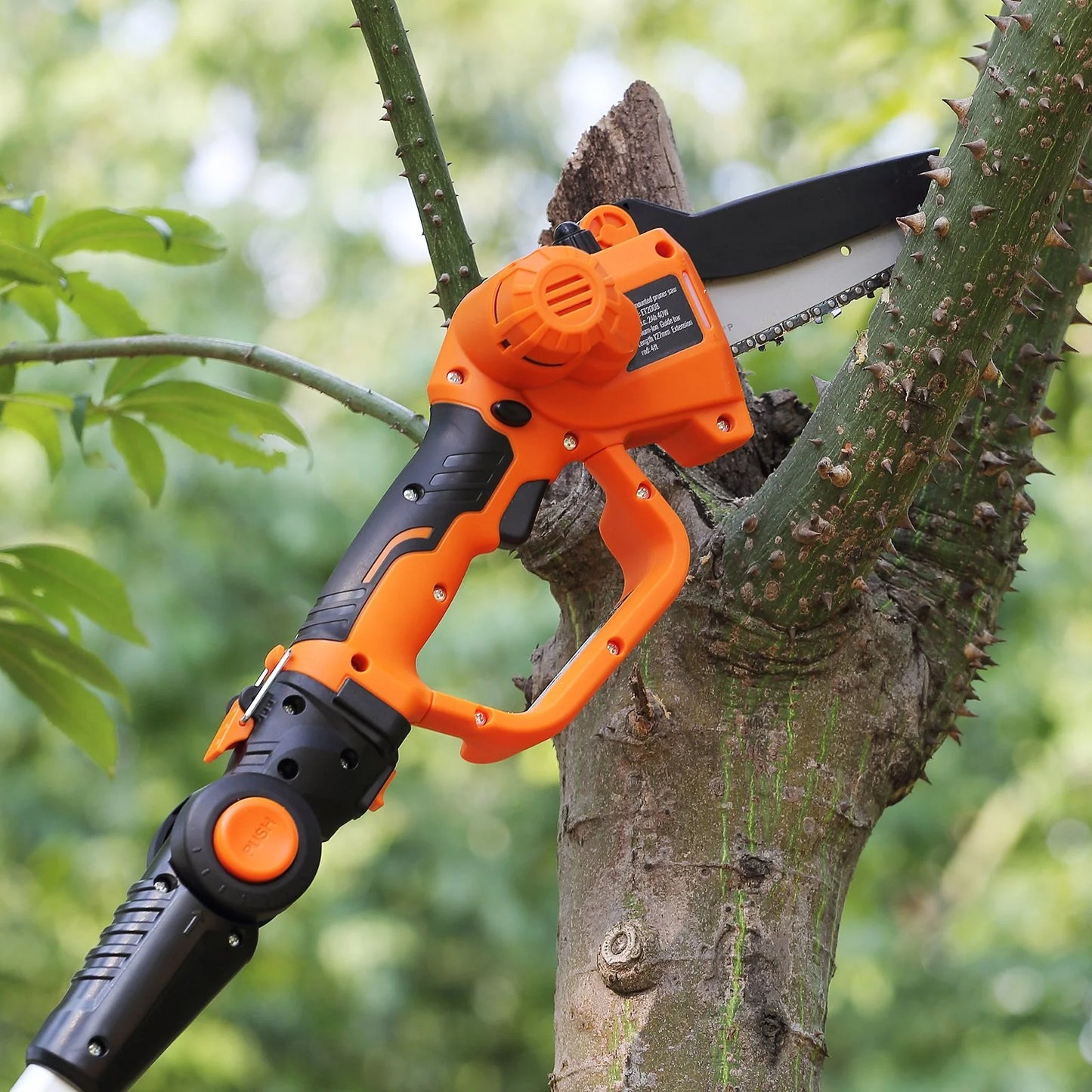 VEVOR 2-In-1 Cordless Pole Saw & Mini Chainsaw, 20V 4Ah Battery Pole Chainsaw, 5 Cutting Capacity 8 Ft Reach Pole Saw for Branch Cutting & Tree Trimming (Battery and Blade Cover Included)