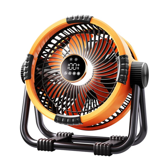 20000Mah Camping Fan Rechargeable Battery Portable Outdoor Fan Wireless Tent Ceiling Fan Air Circulators with Hook and LED Light