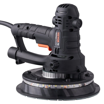 VEVOR Drywall Sander 800W Brush Motor 1200-2300RPM Variable Speed & Auto Vacuum