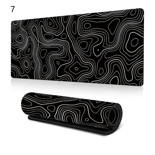 Abstract Fluid Art Corrugated Mouse Pad