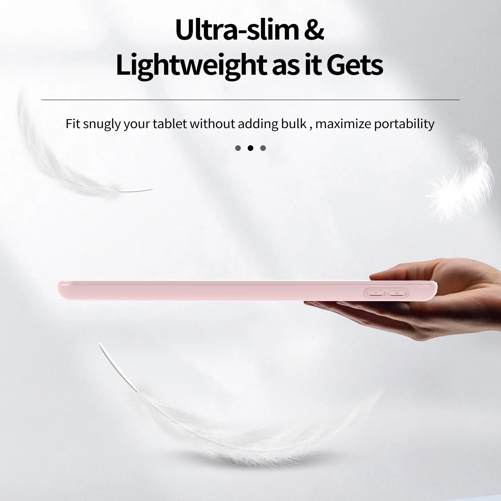 Ipad 10.2 Case for Ipad 9Th Generation 2021 /Ipad 8Th Generation 2020 / Ipad 7Th Gen 2019 with Pencil Holder, Auto Sleep/Wake for Slim Soft Back Smart Cover, Ipad 10.2 Inch Case, Pink